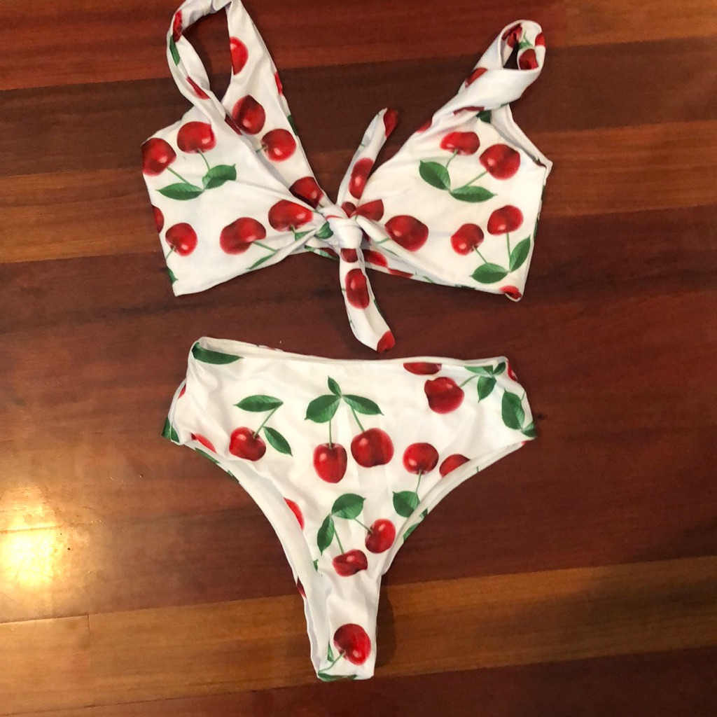 Cherry Patterned Bikini